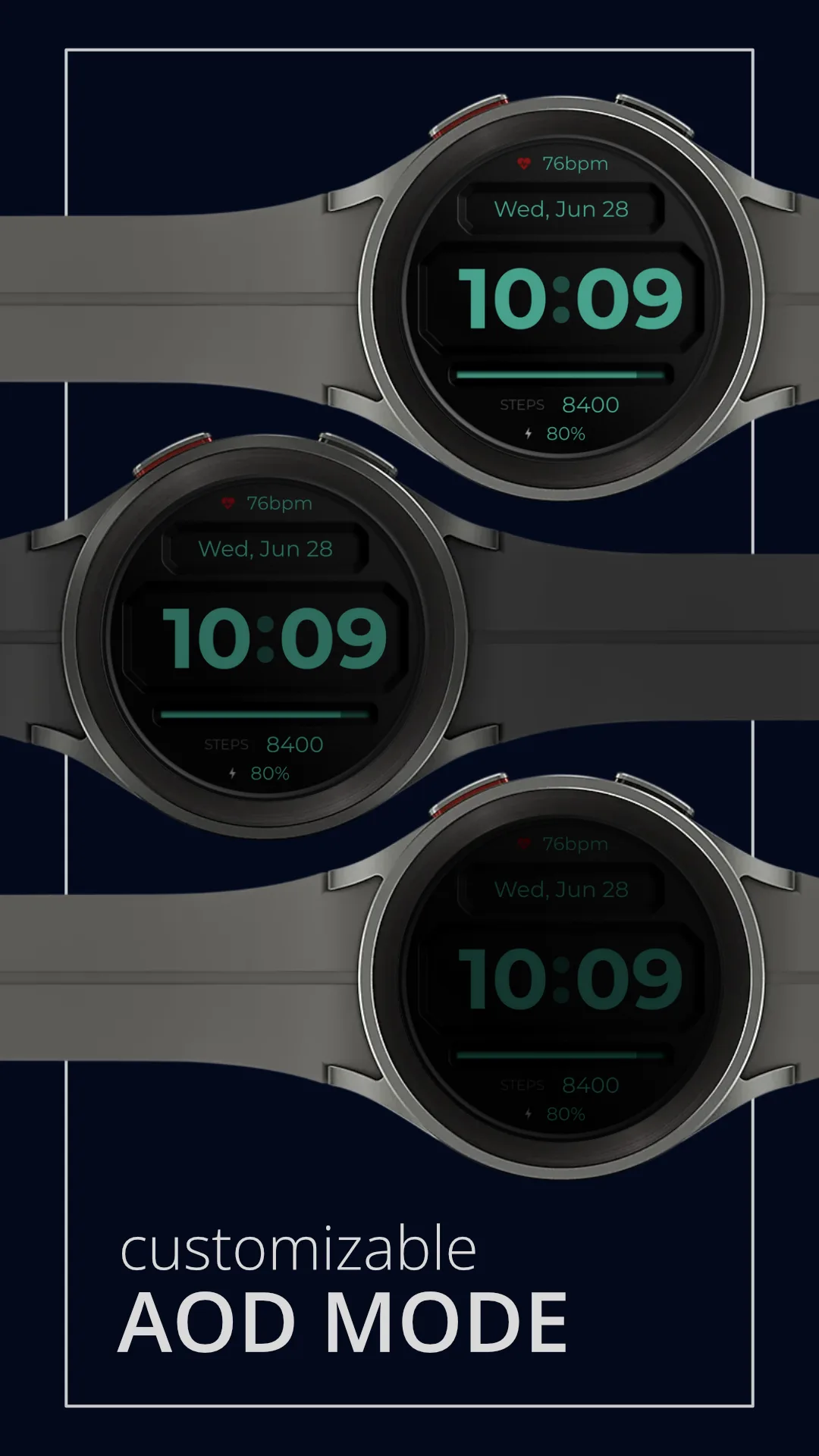 DADAM59 Digital — Digital Wear OS watch face — screenshot 4