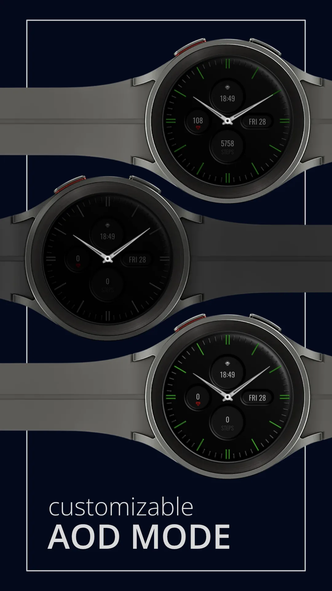 DADAM60 Minimal — Minimal Wear OS watch face — screenshot 4