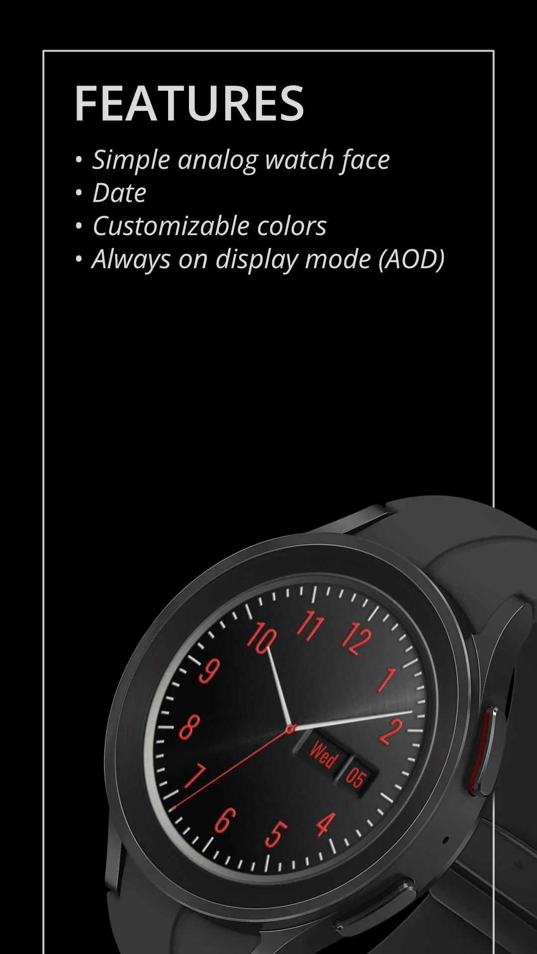 DADAM61 Traditional — Traditional Wear OS watch face — screenshot 2