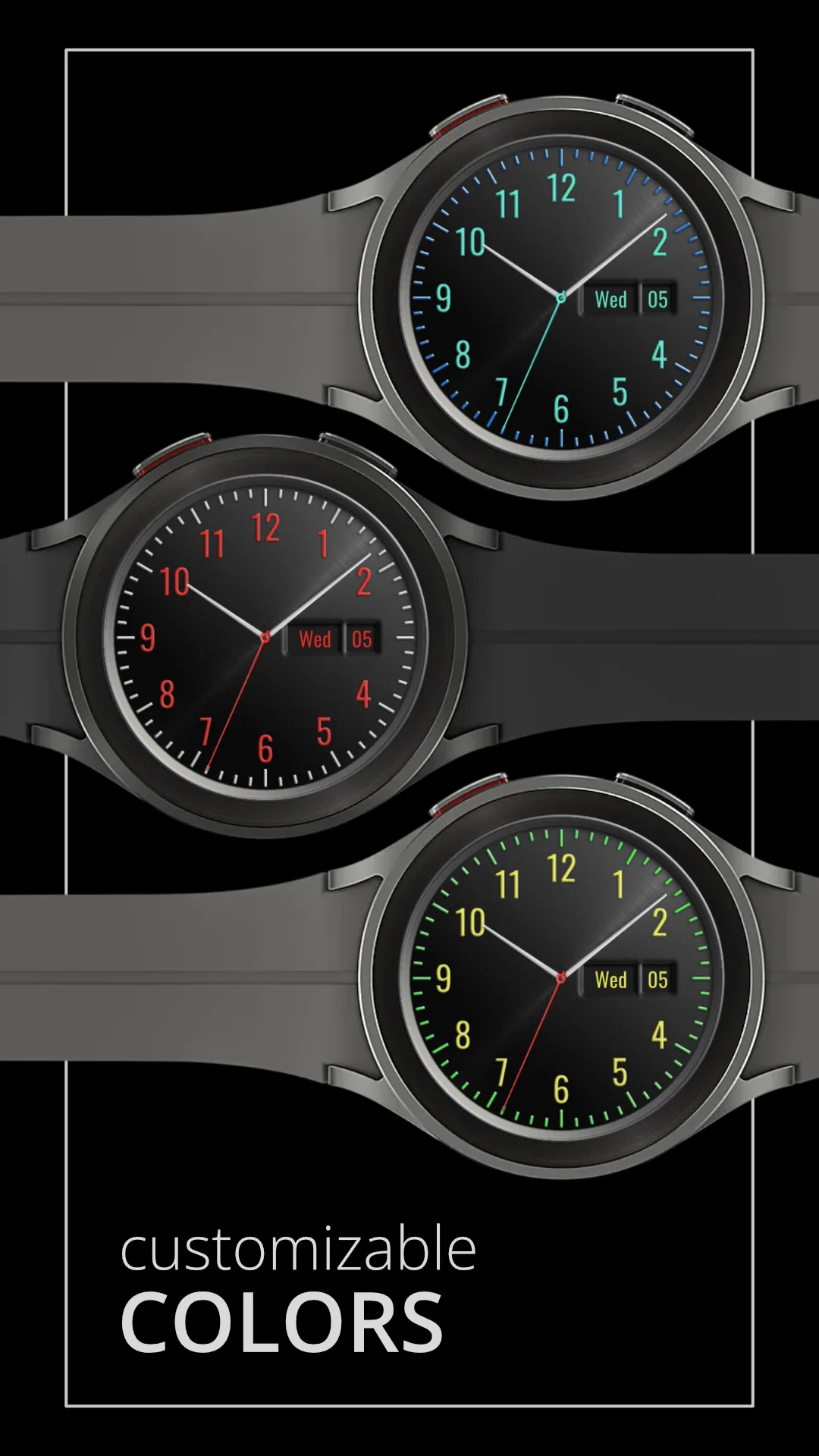 DADAM61 Traditional — Traditional Wear OS watch face — screenshot 3