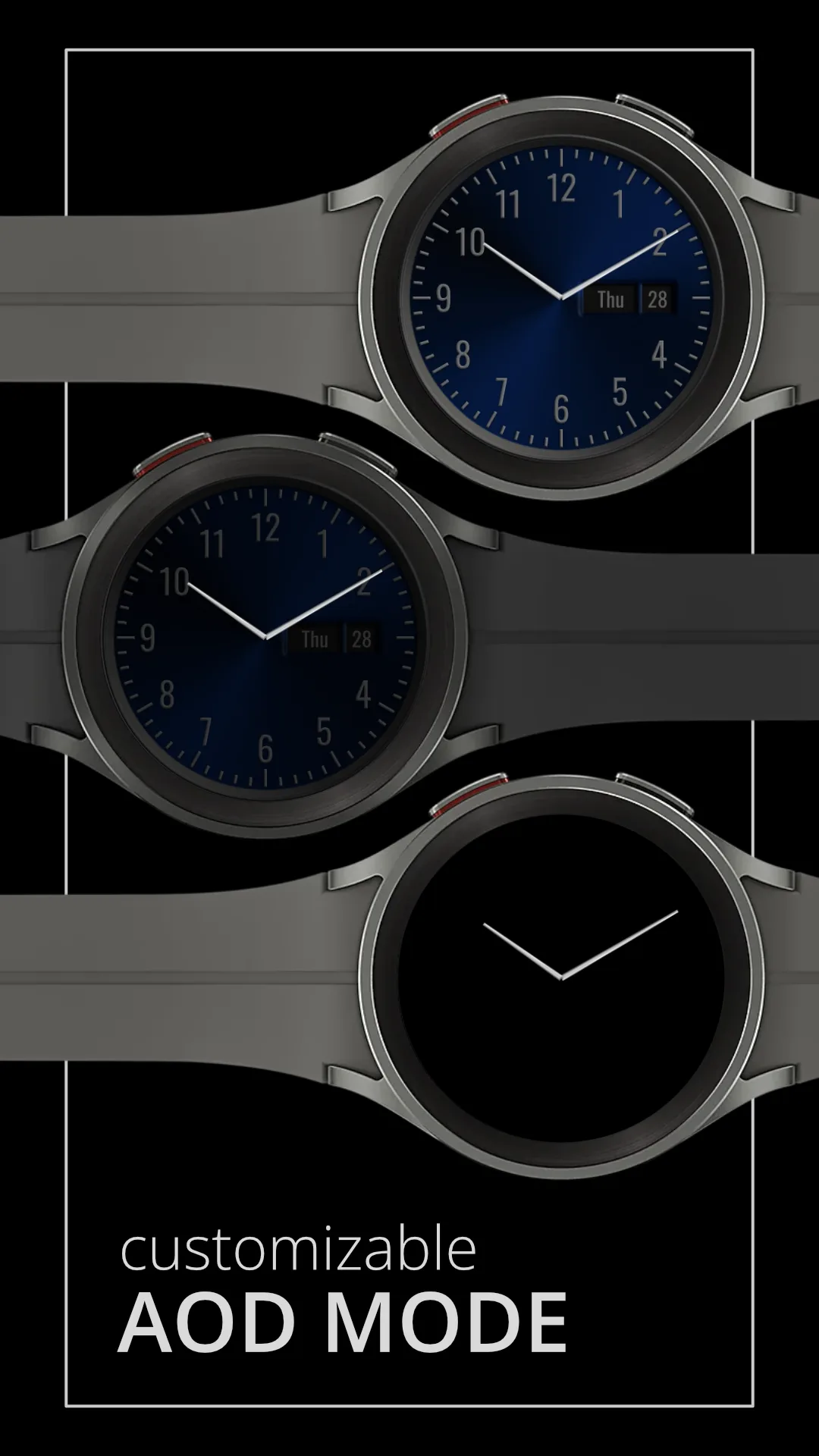 DADAM61B Classic — Classic Wear OS watch face — screenshot 4