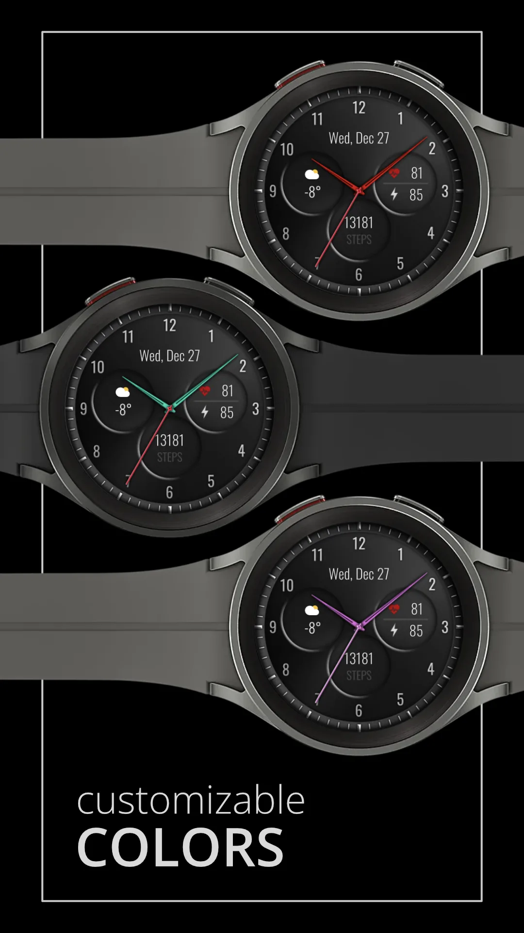 DADAM65 Classic — Classic Wear OS watch face — screenshot 4
