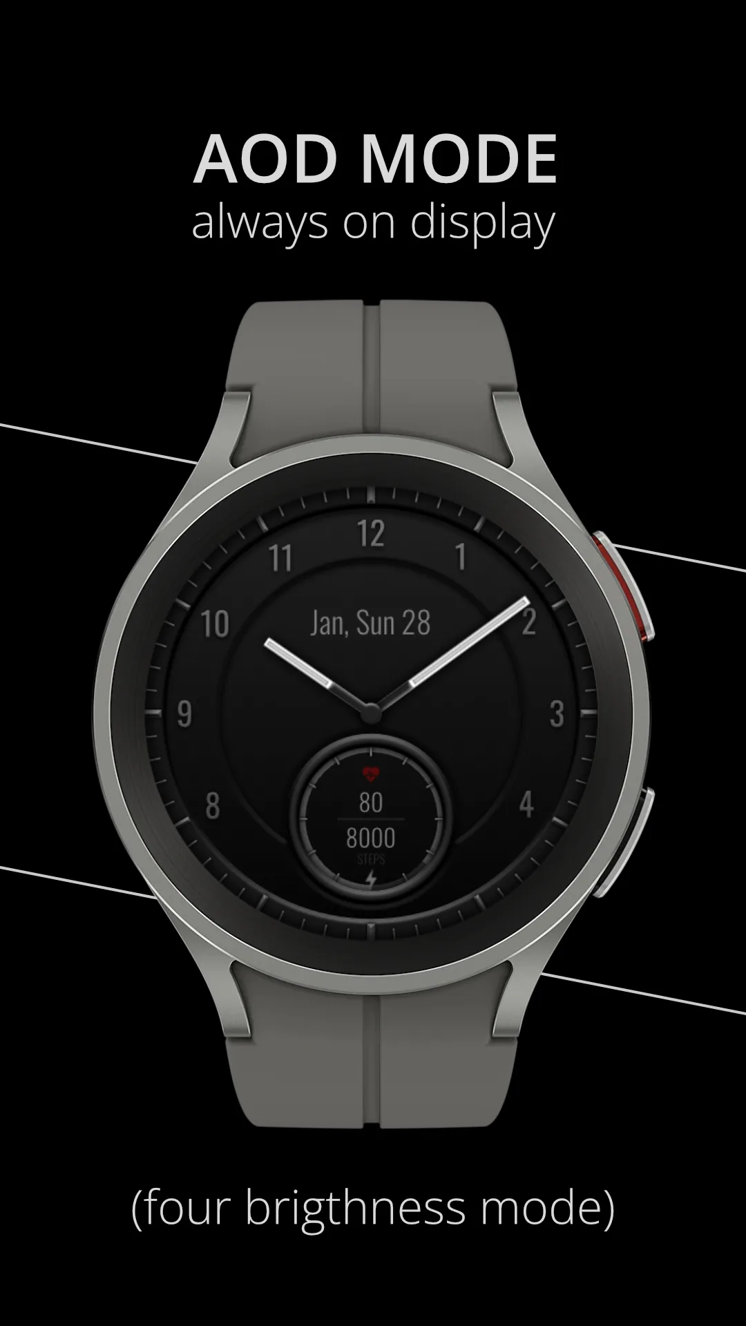DADAM66 Classic — Classic Wear OS watch face — screenshot 2