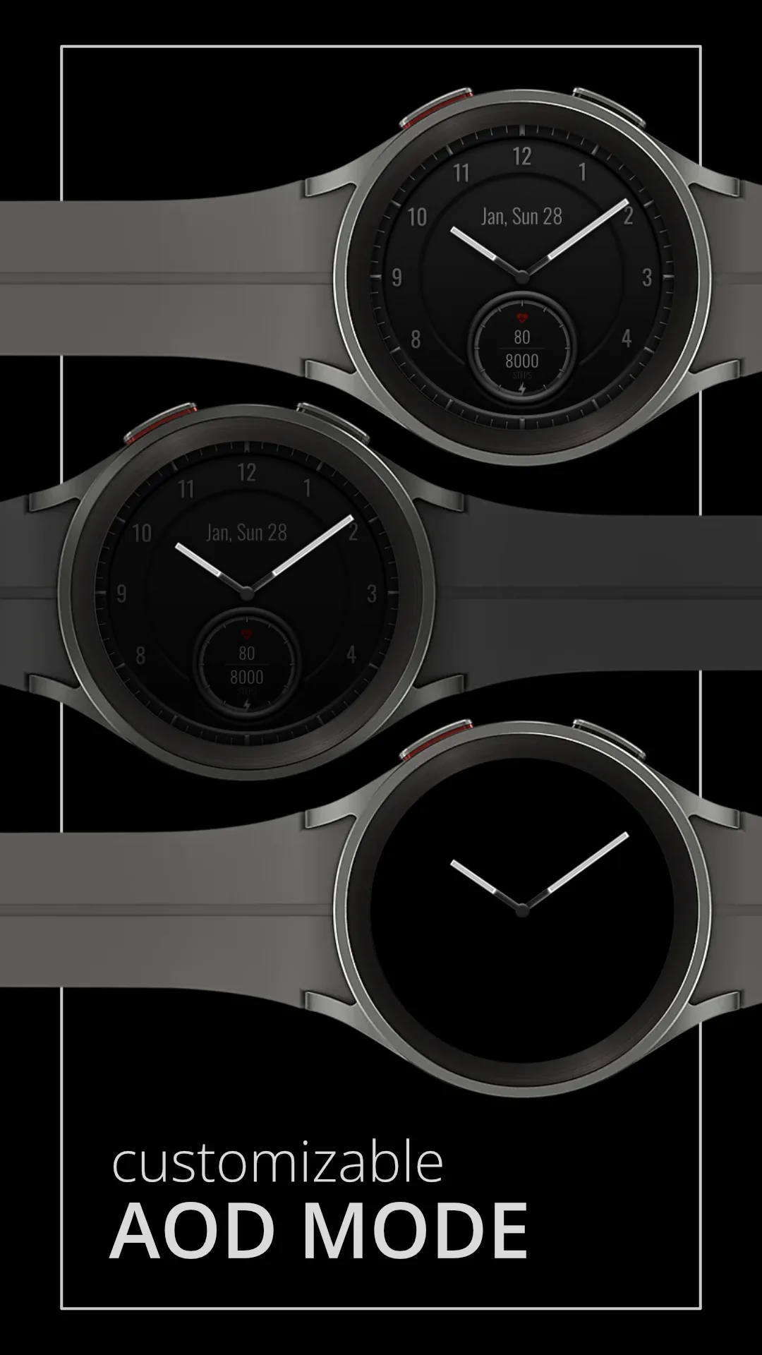 DADAM66 Classic — Classic Wear OS watch face — screenshot 4