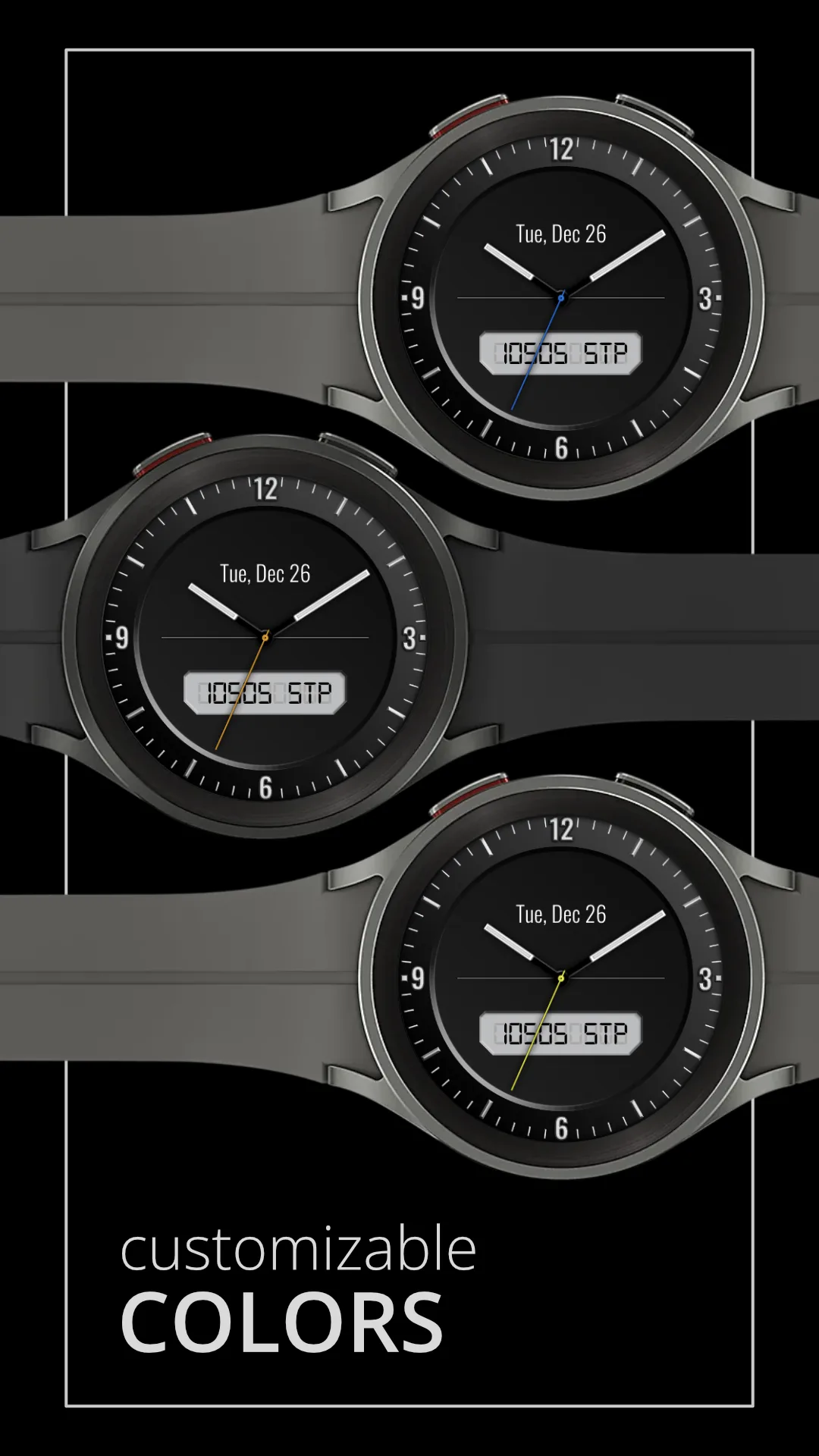 DADAM67 Classic — Classic Wear OS watch face — screenshot 3