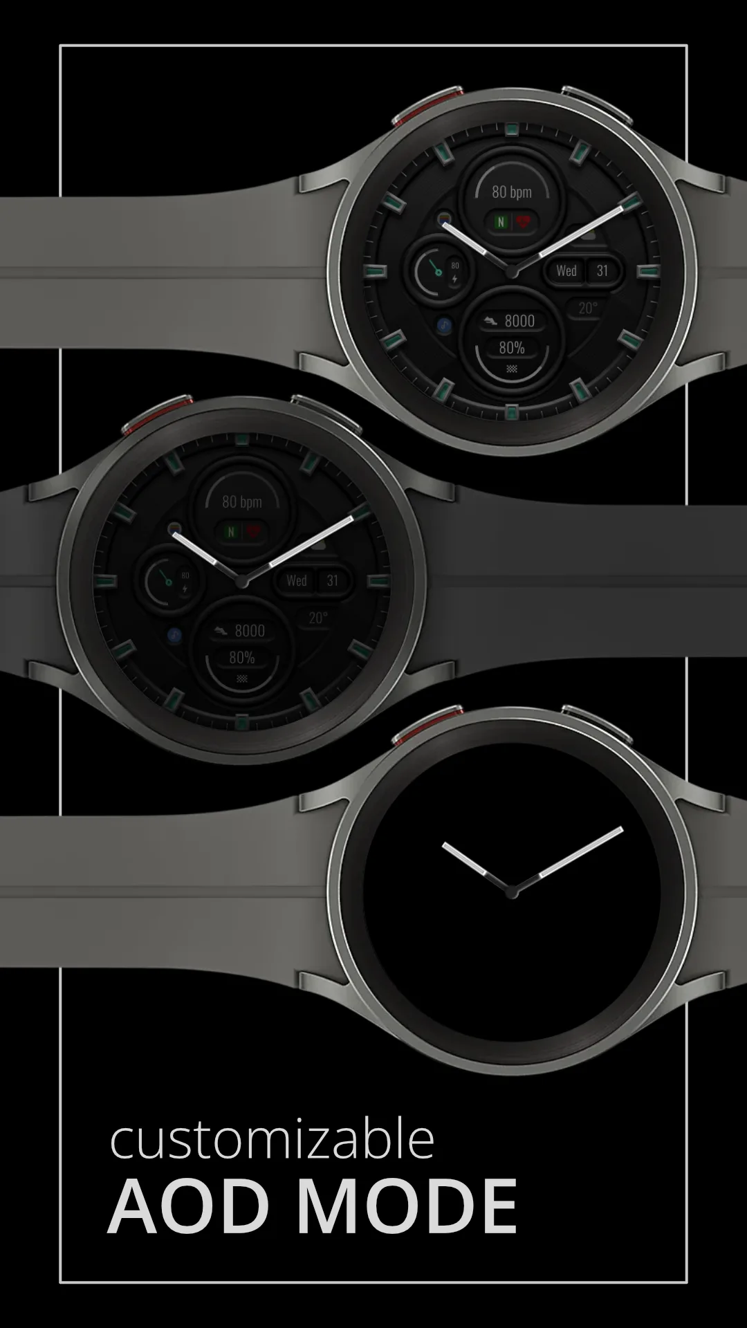 DADAM68 Classic — Classic Wear OS watch face — screenshot 4