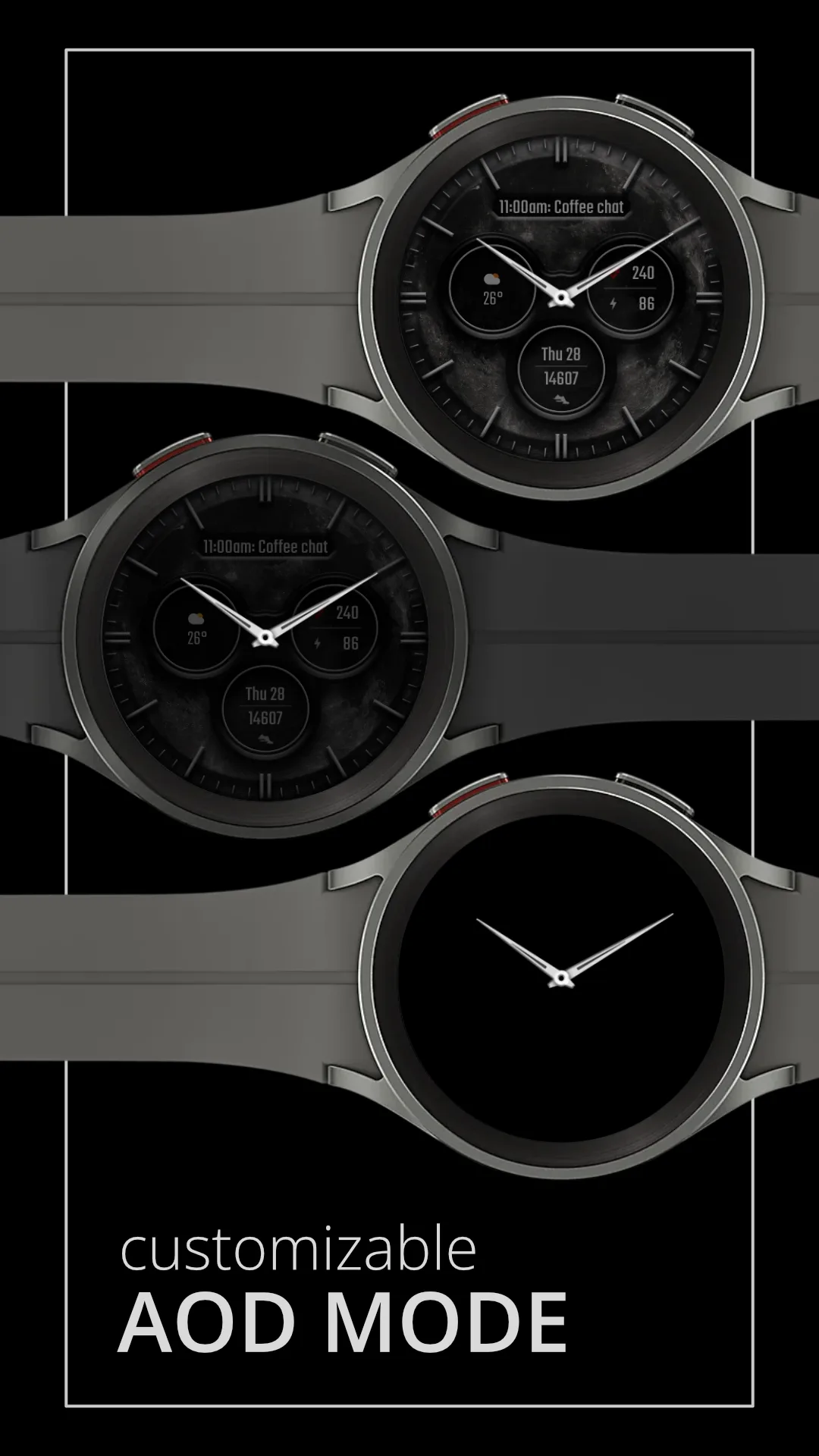 DADAM69 Lunar — Lunar Wear OS watch face — screenshot 4