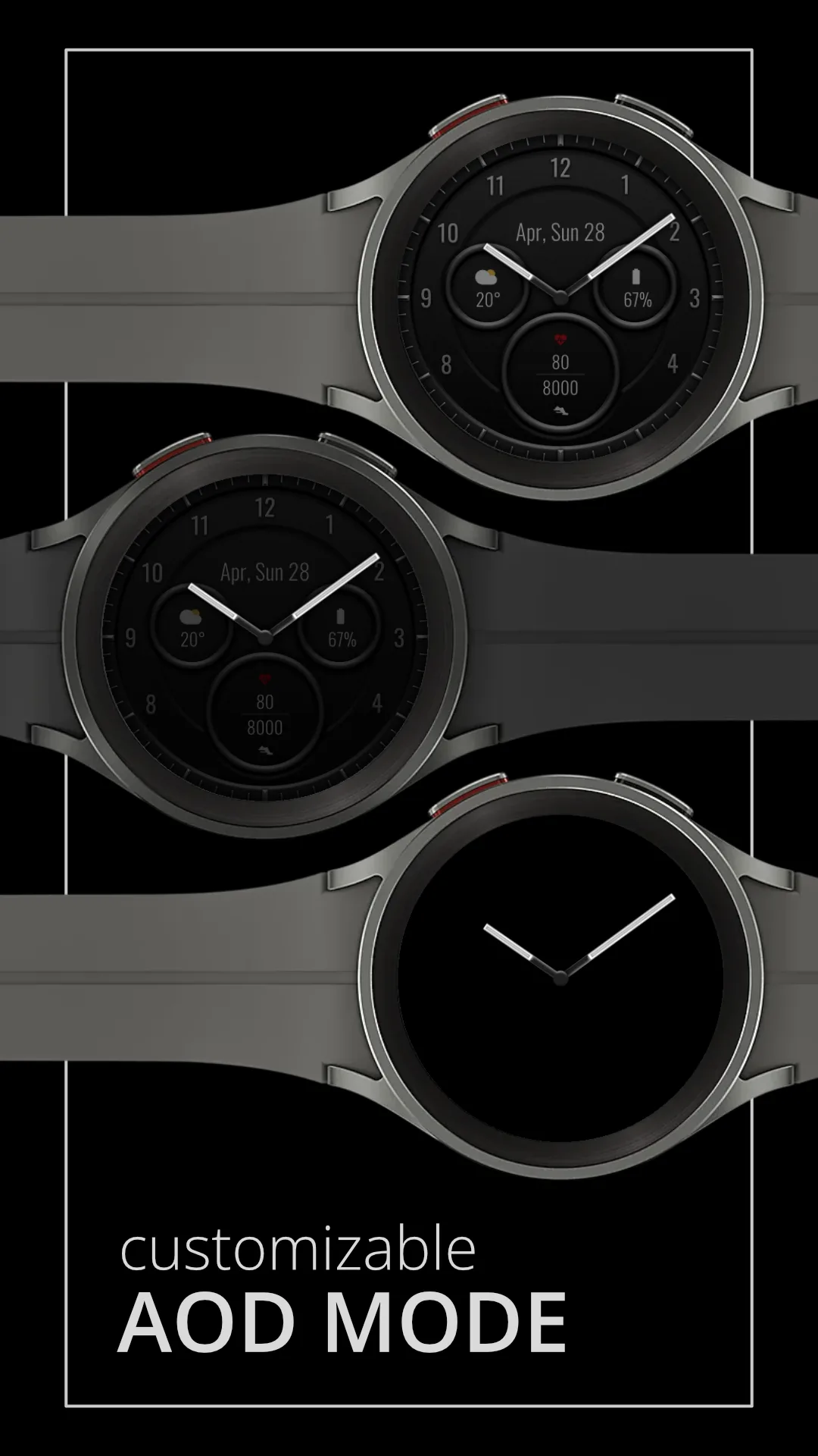 DADAM71 Classic — Classic Wear OS watch face — screenshot 4