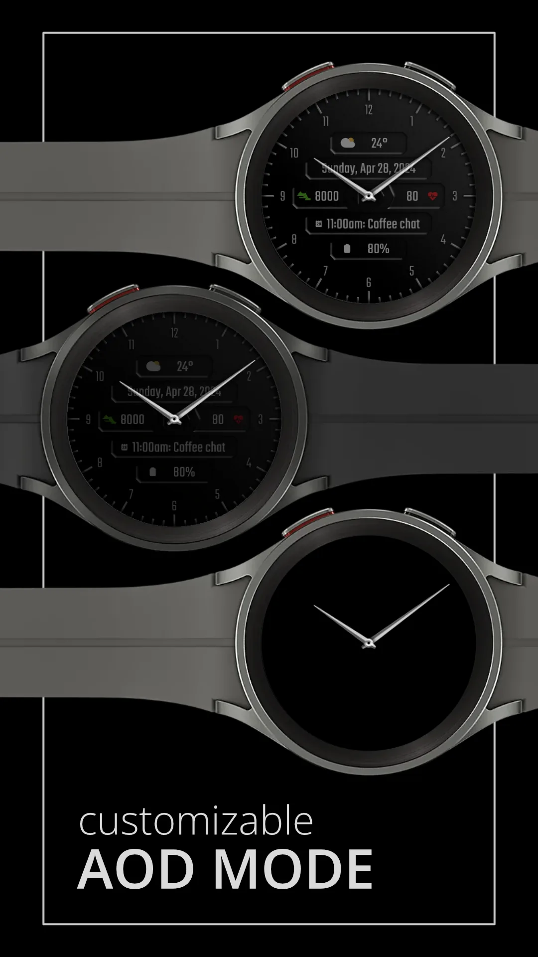DADAM73 Classic — Classic Wear OS watch face — screenshot 4