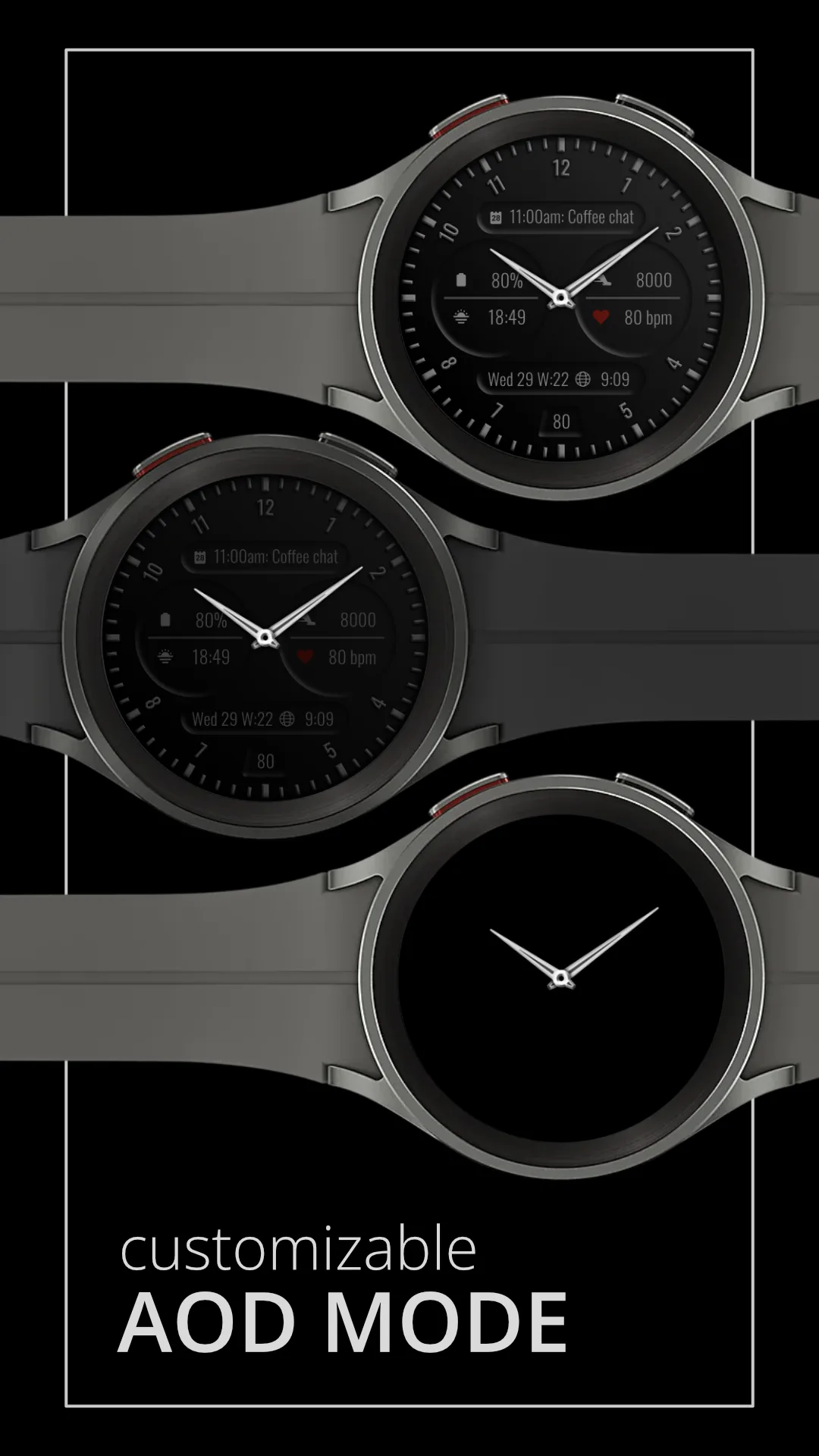 DADAM74 Classic — Classic Wear OS watch face — screenshot 3
