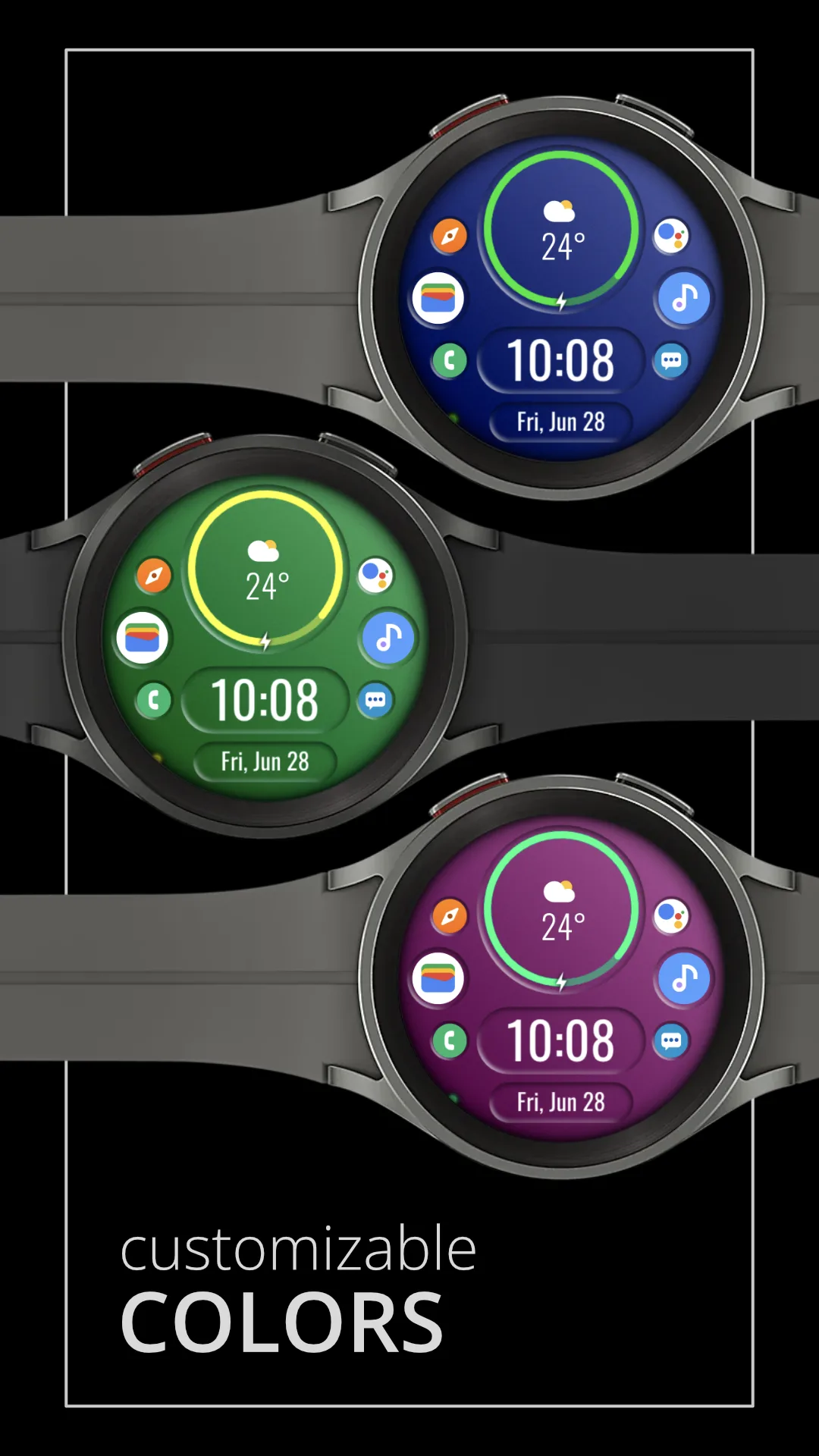 DADAM76 Launcher — Launcher Wear OS watch face — screenshot 2