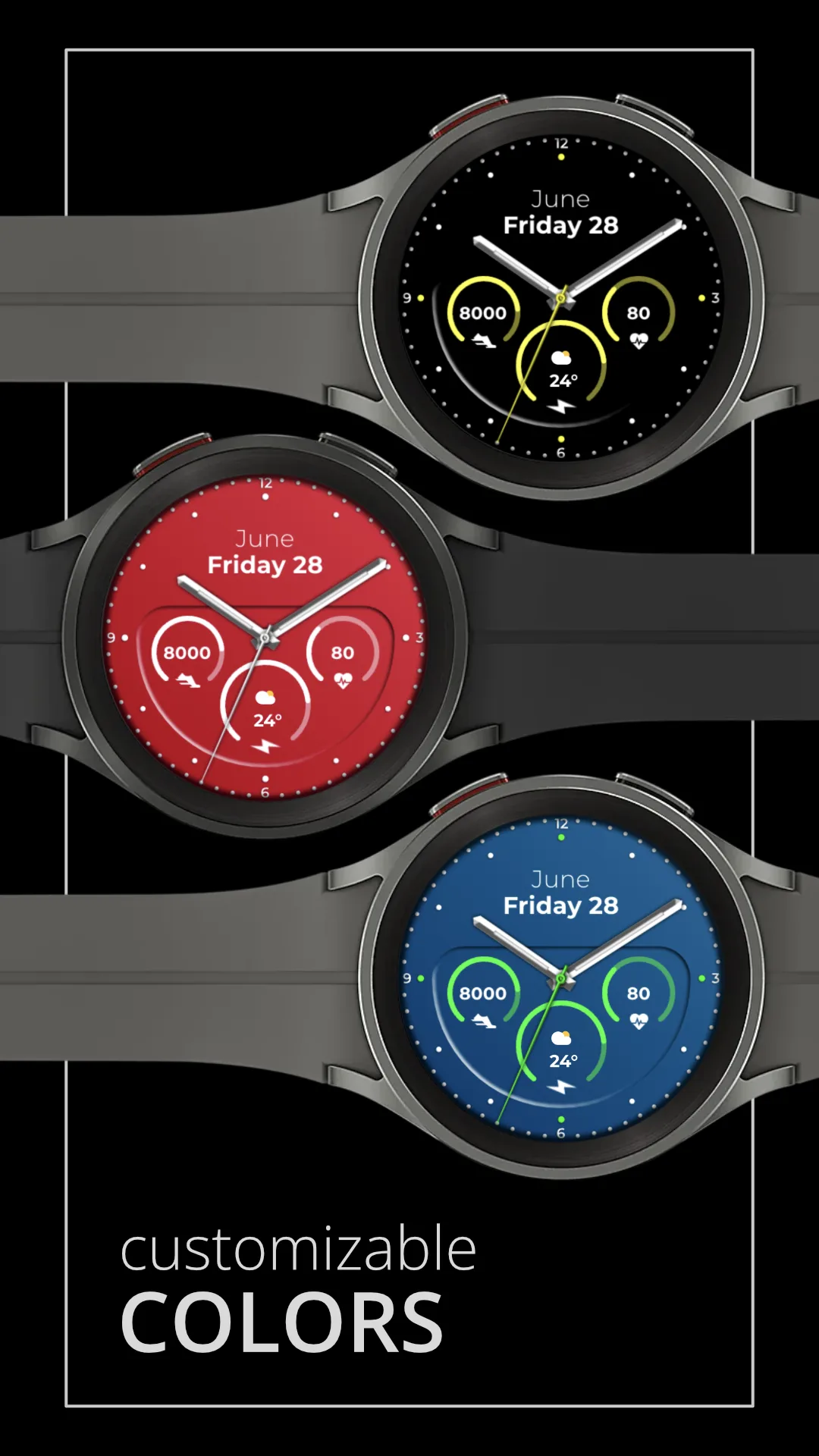 DADAM77 Modern — Modern Wear OS watch face — screenshot 2