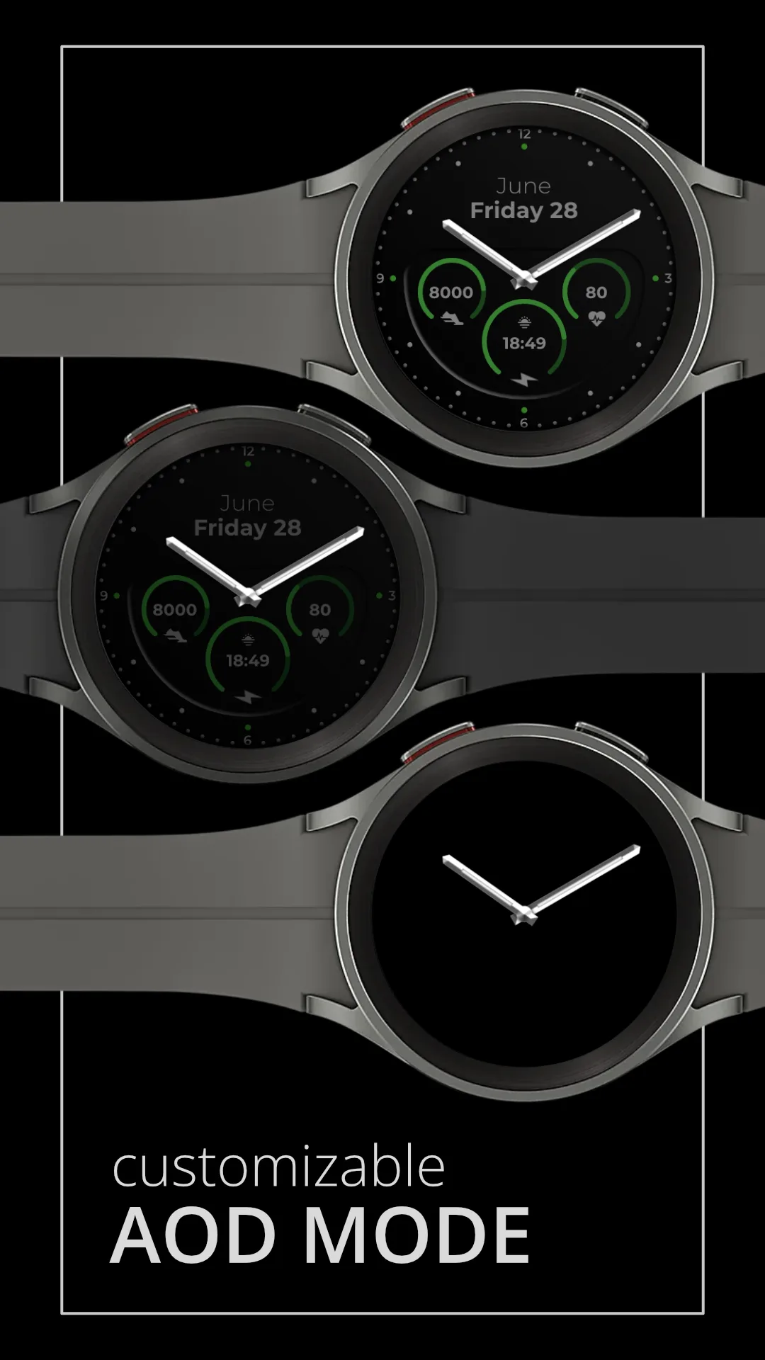 DADAM77 Modern — Modern Wear OS watch face — screenshot 3