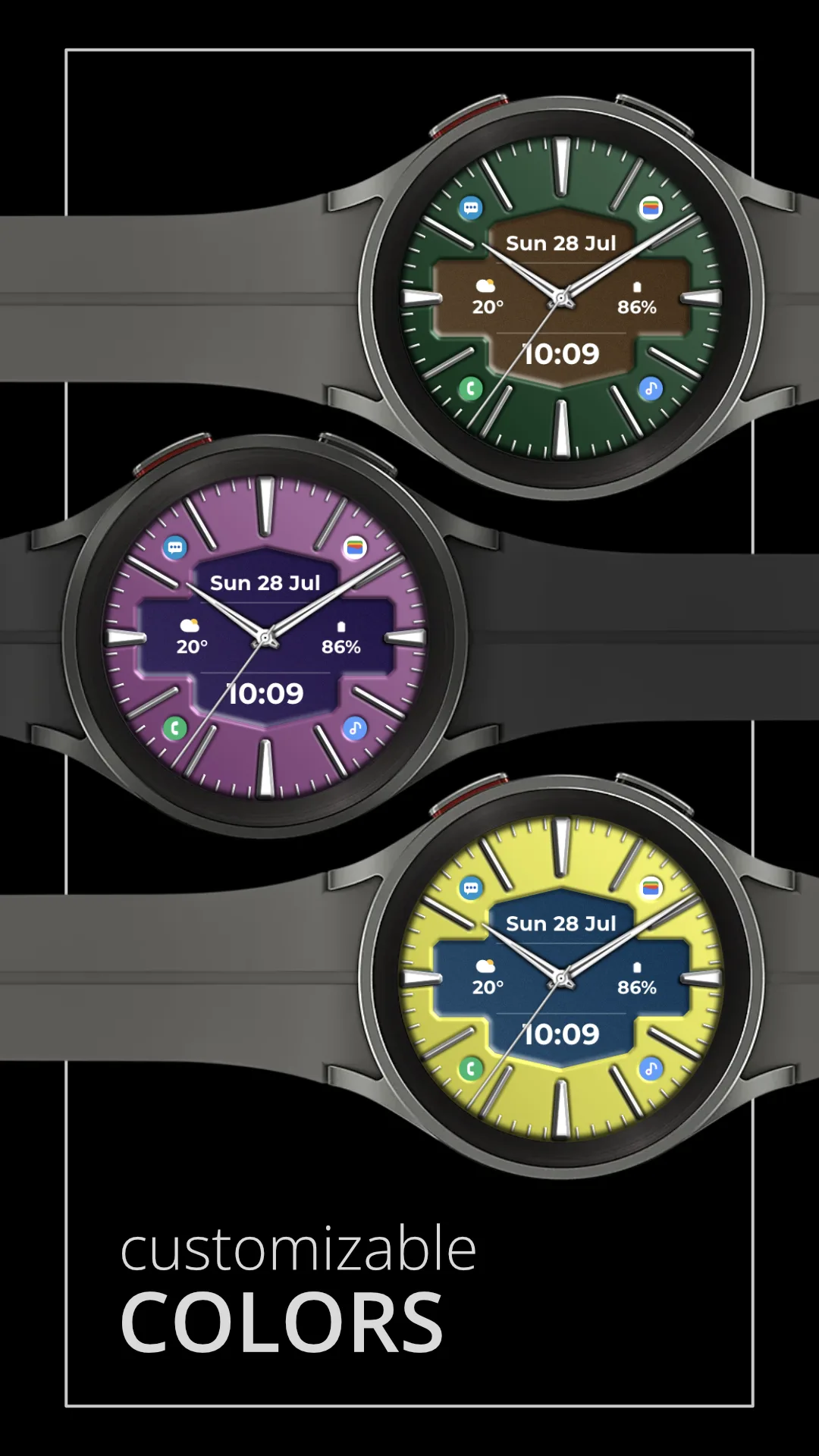 DADAM79 Hybrid — Hybrid Wear OS watch face — screenshot 3