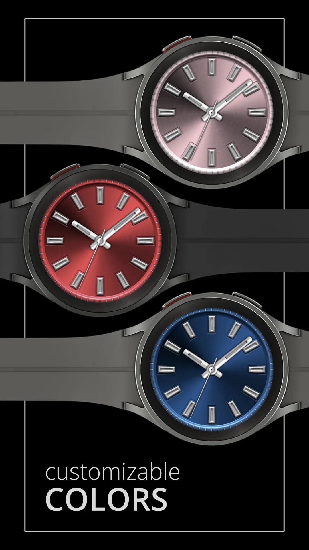 DADAM81 Analog — Analog Wear OS watch face — screenshot 3