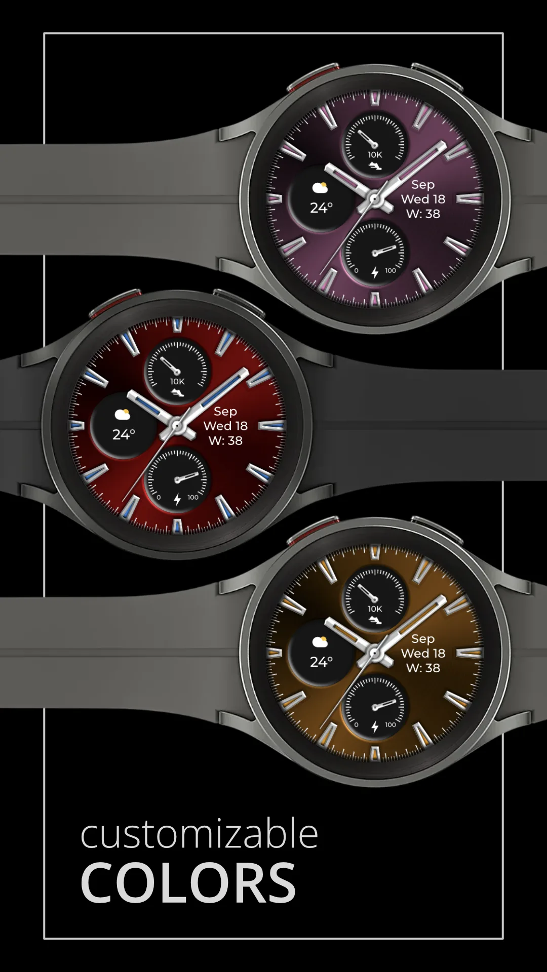 DADAM82 Classic — Classic Wear OS watch face — screenshot 3