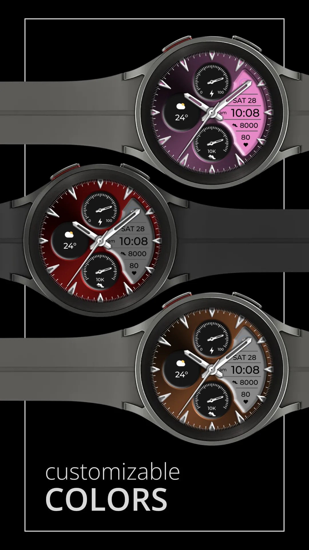 DADAM84 Hybrid — Hybrid Wear OS watch face — screenshot 3