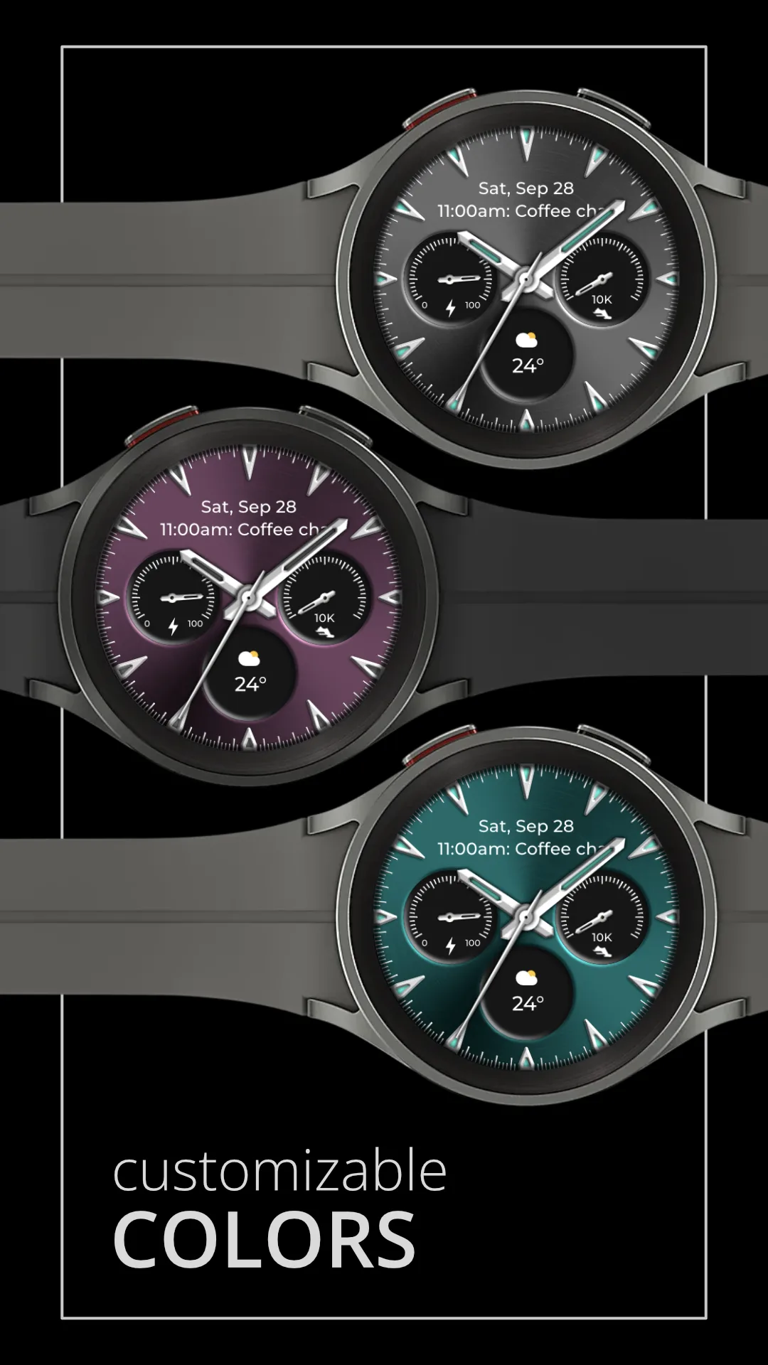 DADAM85 Classic — Classic Wear OS watch face — screenshot 3