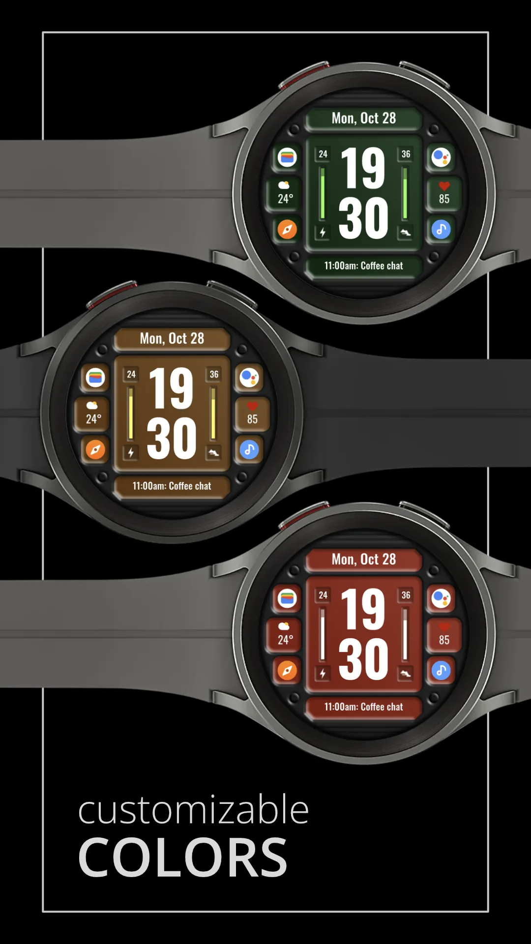 DADAM86 Digital — Digital Wear OS watch face — screenshot 2