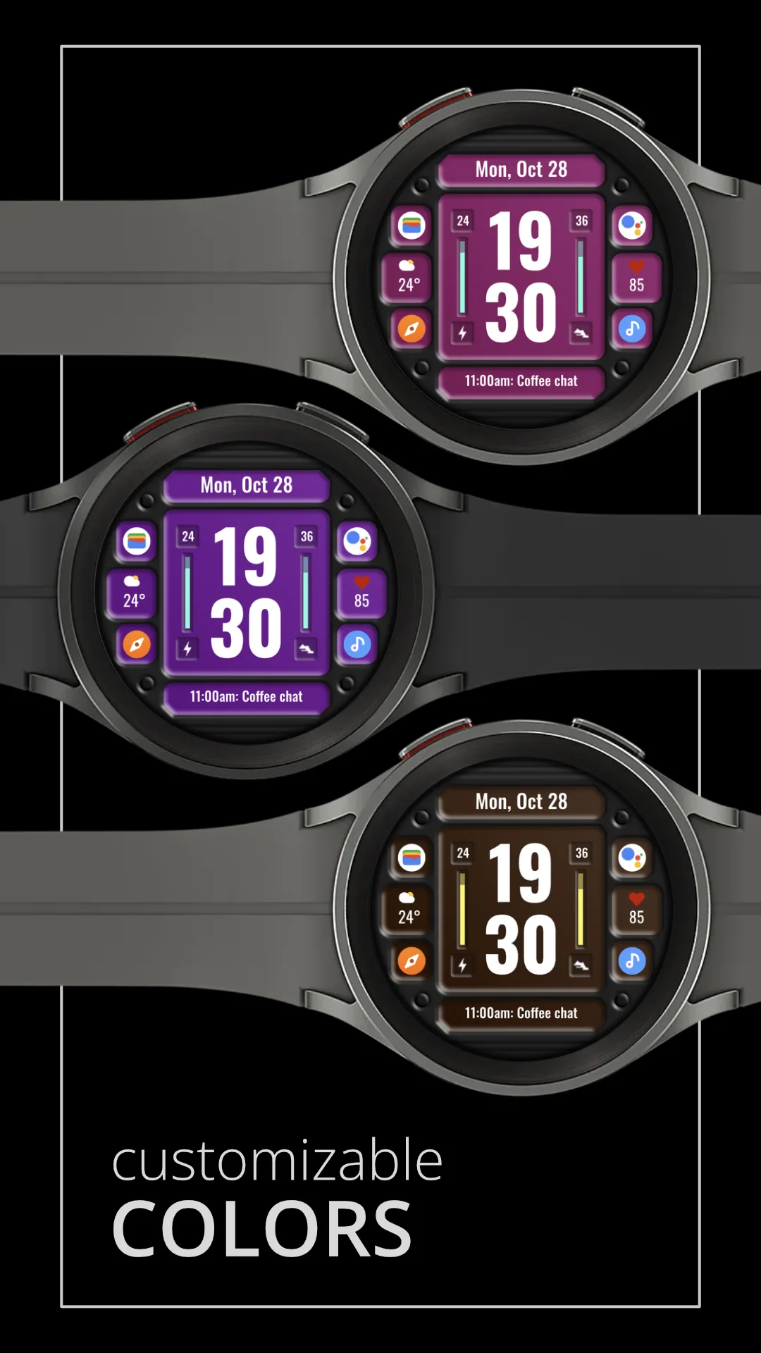 DADAM86 Digital — Digital Wear OS watch face — screenshot 3