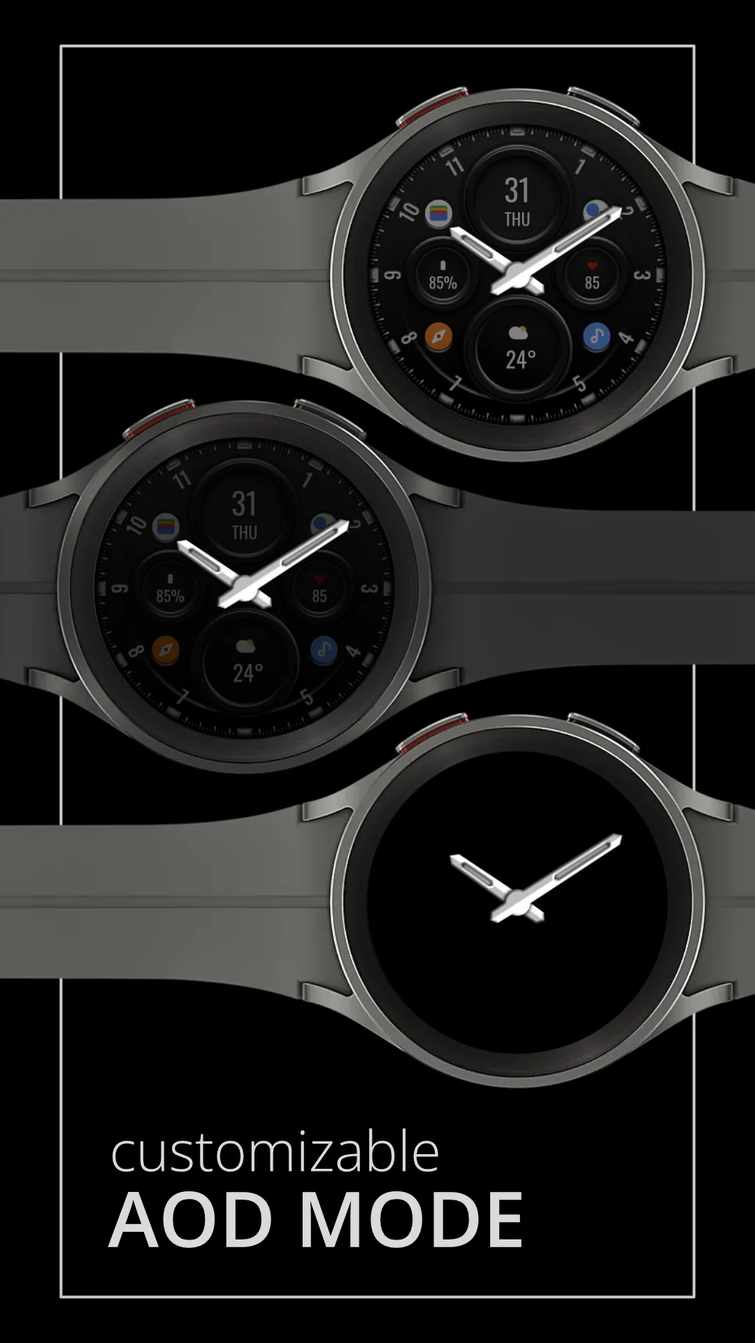 DADAM87 Hybrid — Hybrid Wear OS watch face — screenshot 4