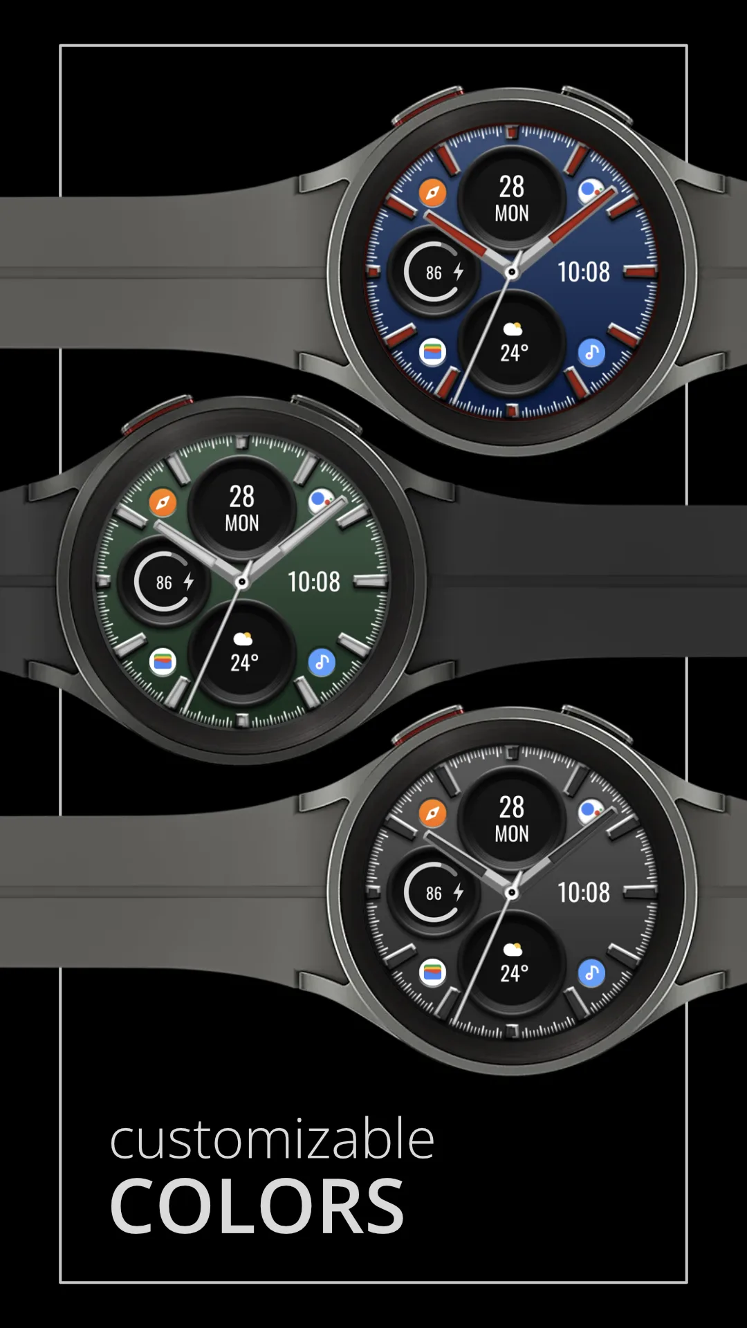 DADAM88 Pro Hybrid — Pro Hybrid Wear OS watch face — screenshot 2