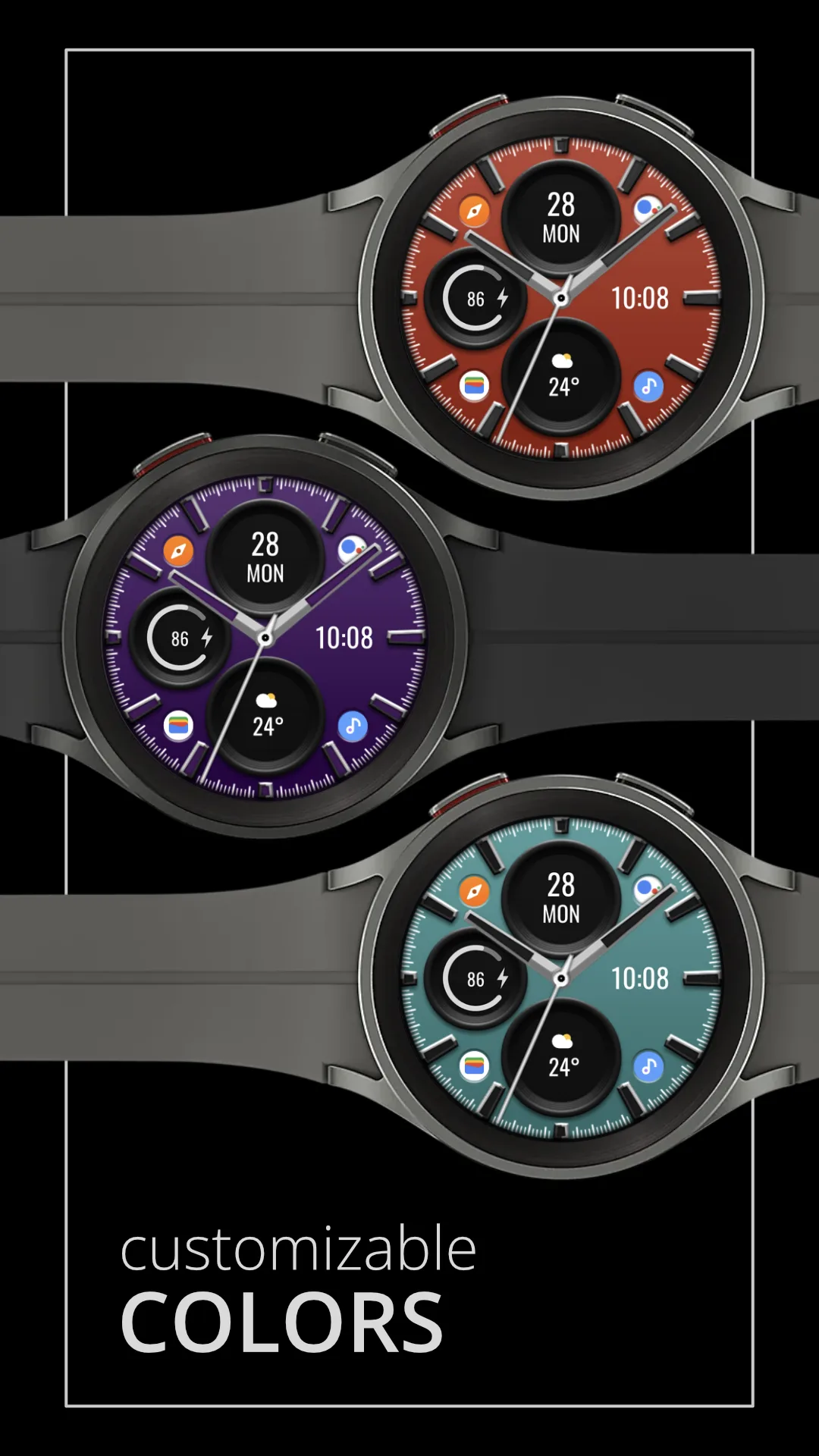 DADAM88 Pro Hybrid — Pro Hybrid Wear OS watch face — screenshot 3