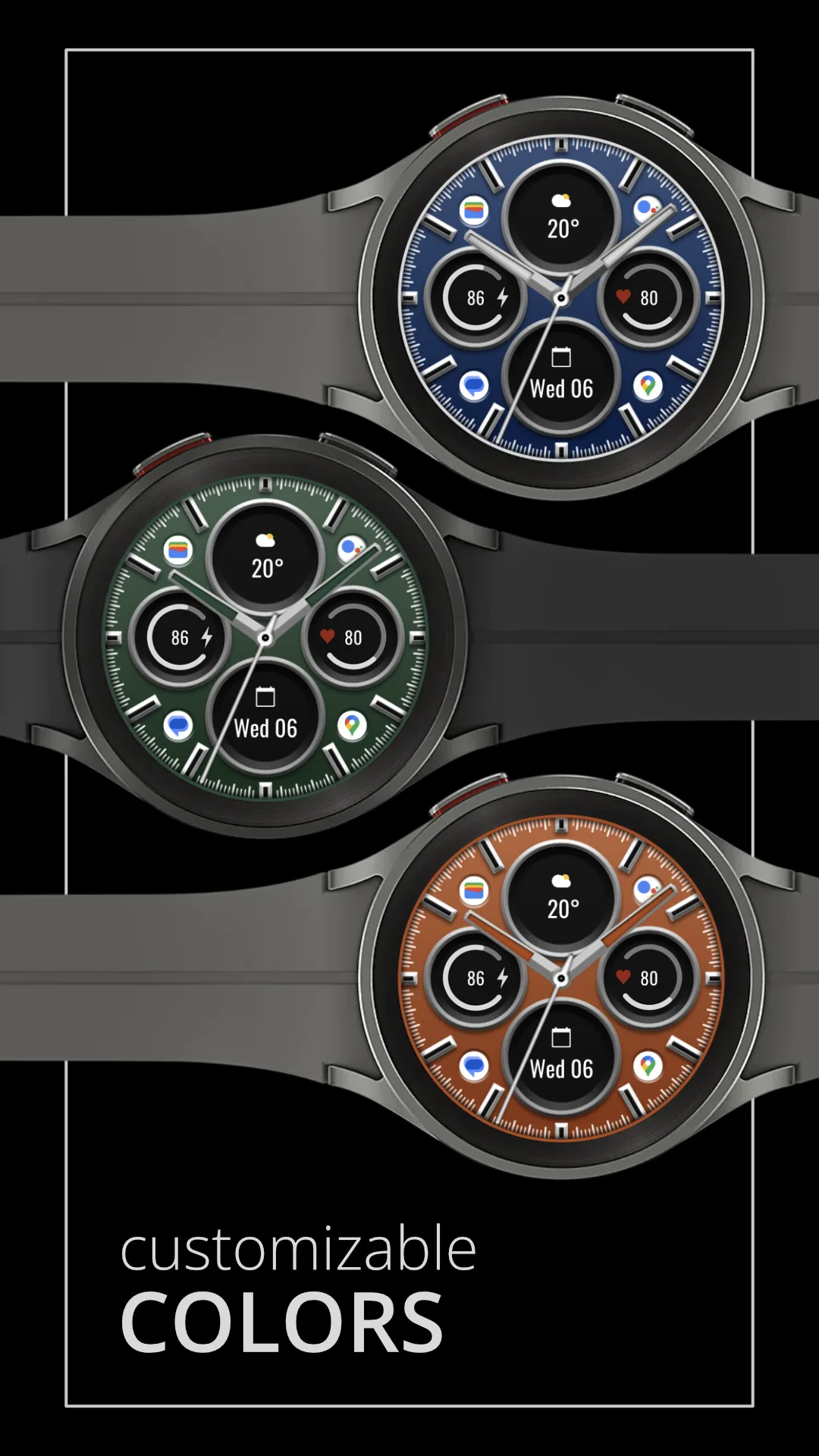 DADAM90 Classic — Classic Wear OS watch face — screenshot 2