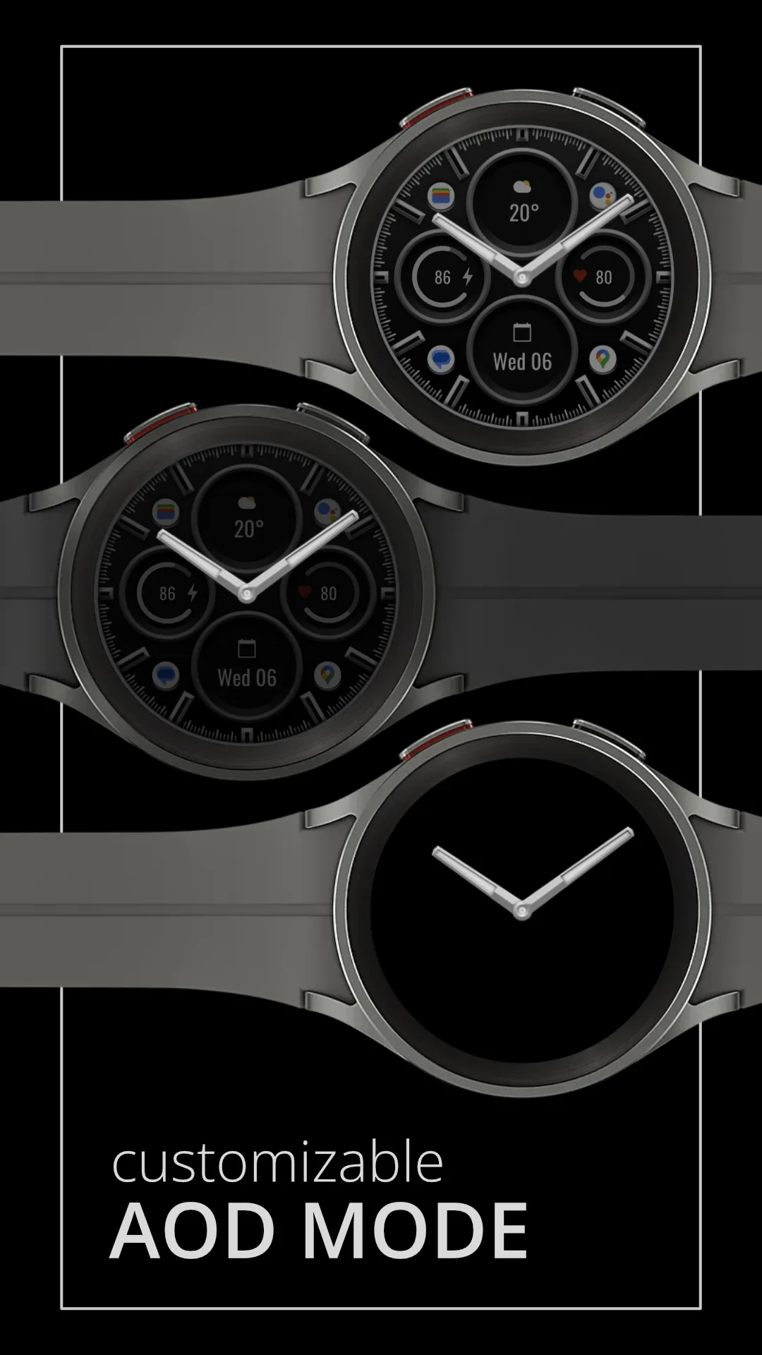 DADAM90 Classic — Classic Wear OS watch face — screenshot 4