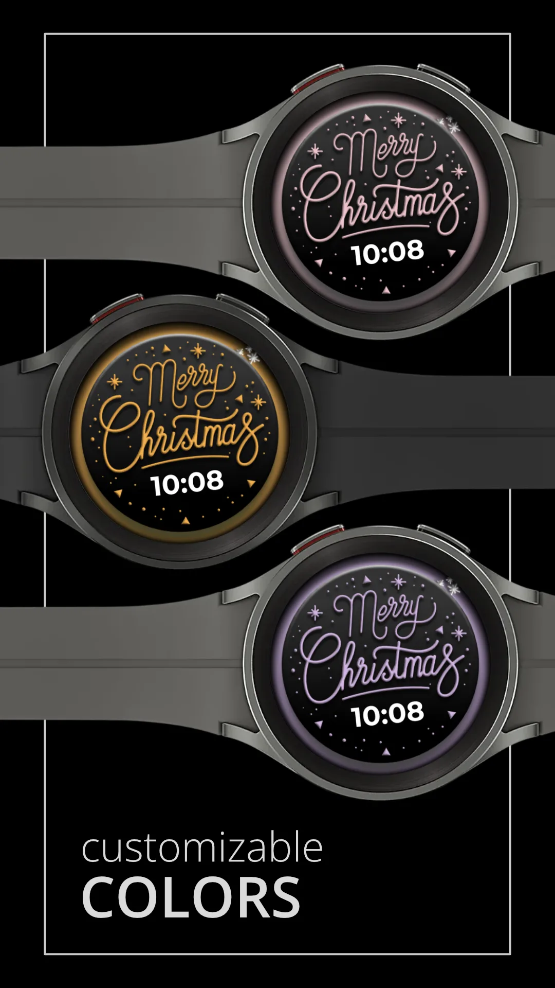 DADAM92 Christmas — Christmas Wear OS watch face — screenshot 3