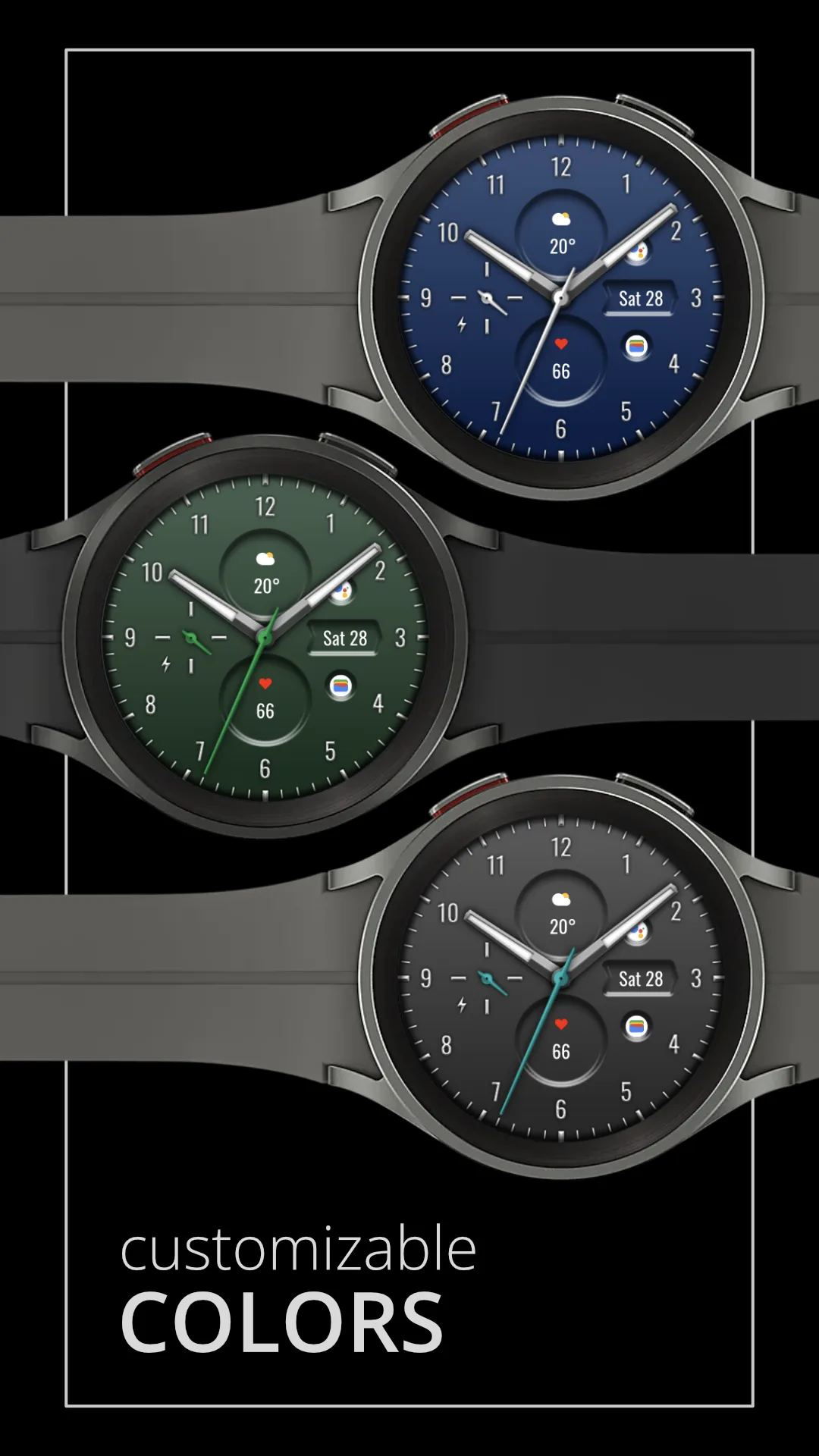 DADAM94 Analog — Analog Wear OS watch face — screenshot 2