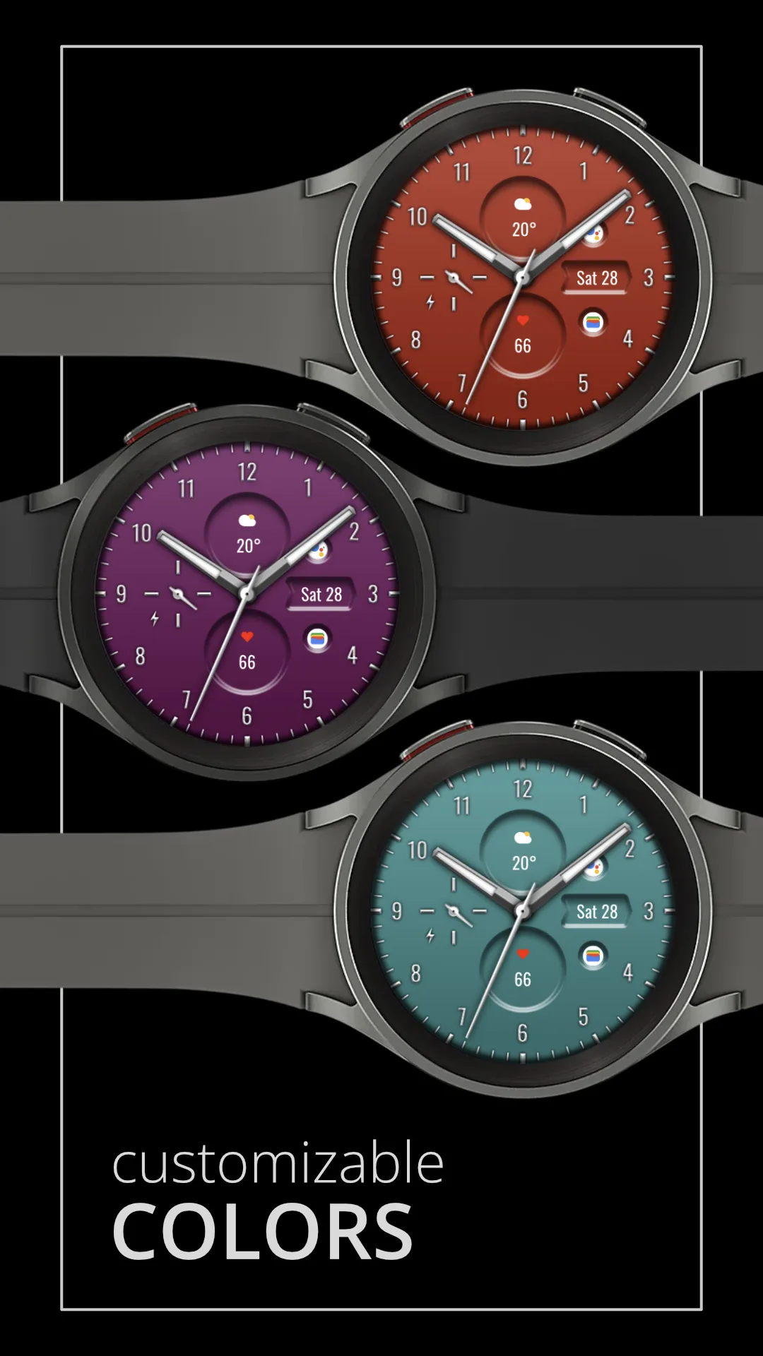 DADAM94 Analog — Analog Wear OS watch face — screenshot 3