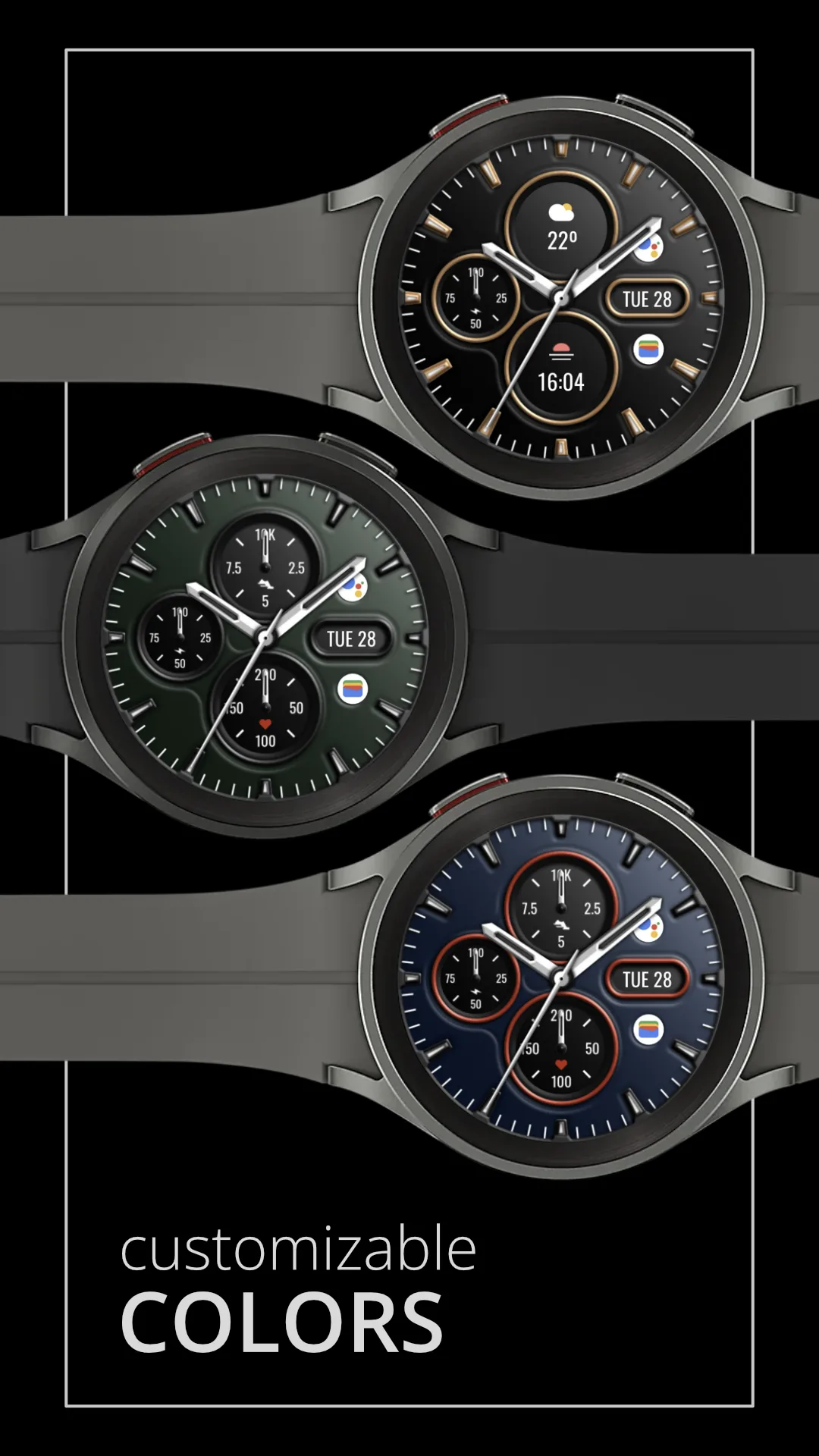 DADAM98 Elegant — Elegant Wear OS watch face — screenshot 2
