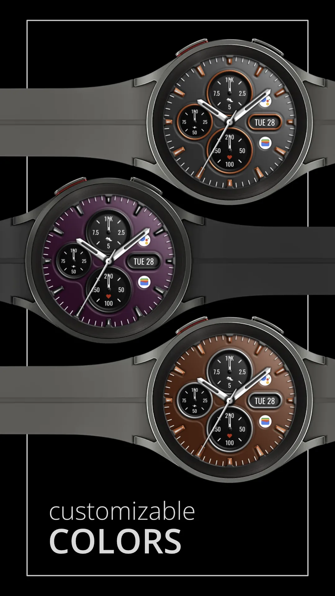DADAM98 Elegant — Elegant Wear OS watch face — screenshot 3