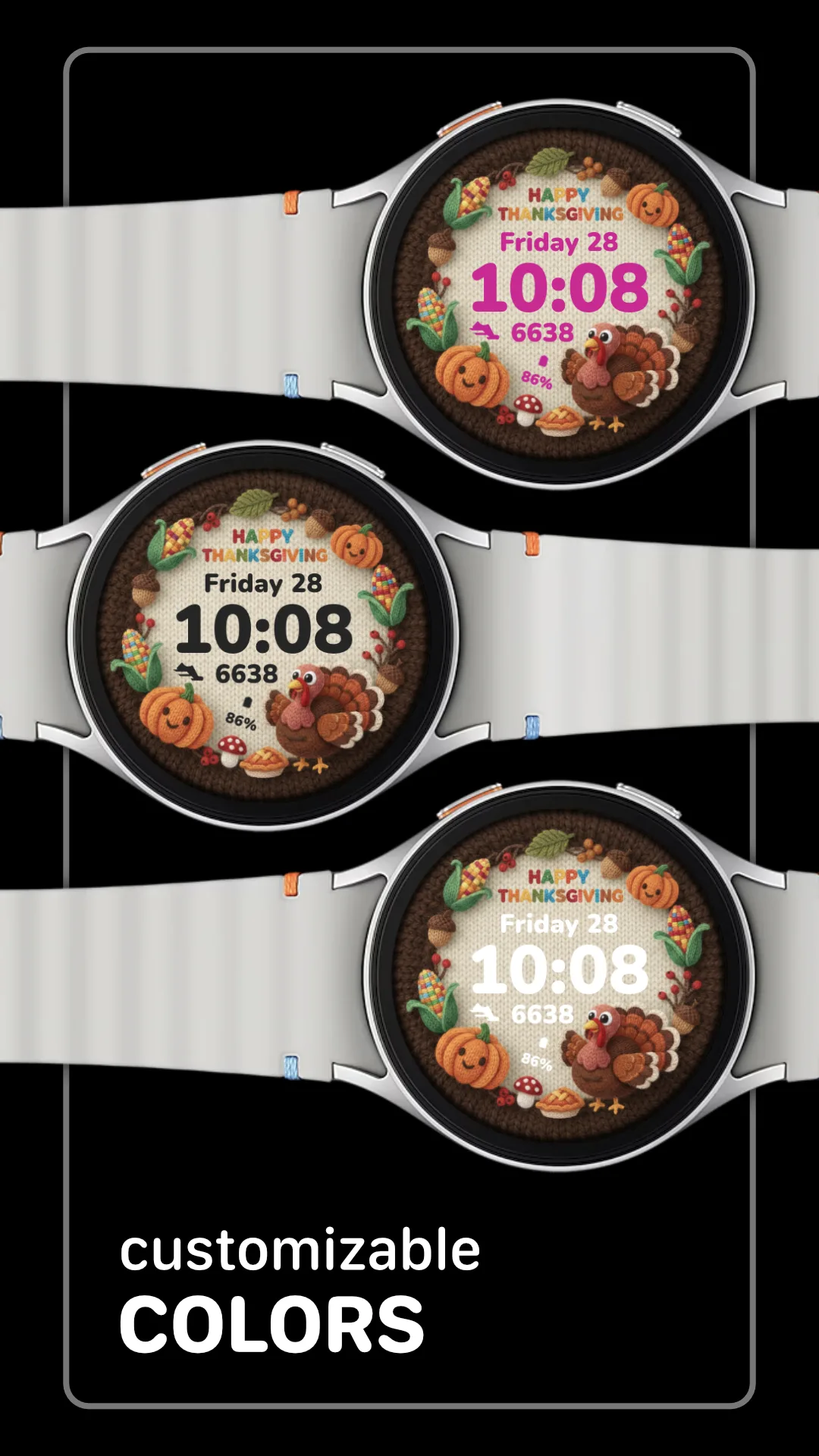 LUNA5 Cute — Cute Wear OS watch face — screenshot 3