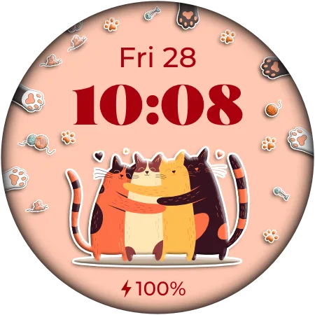 LUNA1 Cat — Cat Wear OS watch face