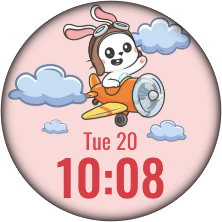 LUNA2 Rabbit — Rabbit Wear OS watch face