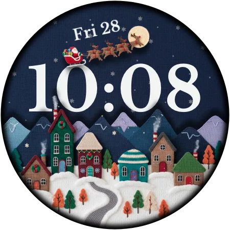 LUNA6 Christmas — Christmas Wear OS watch face